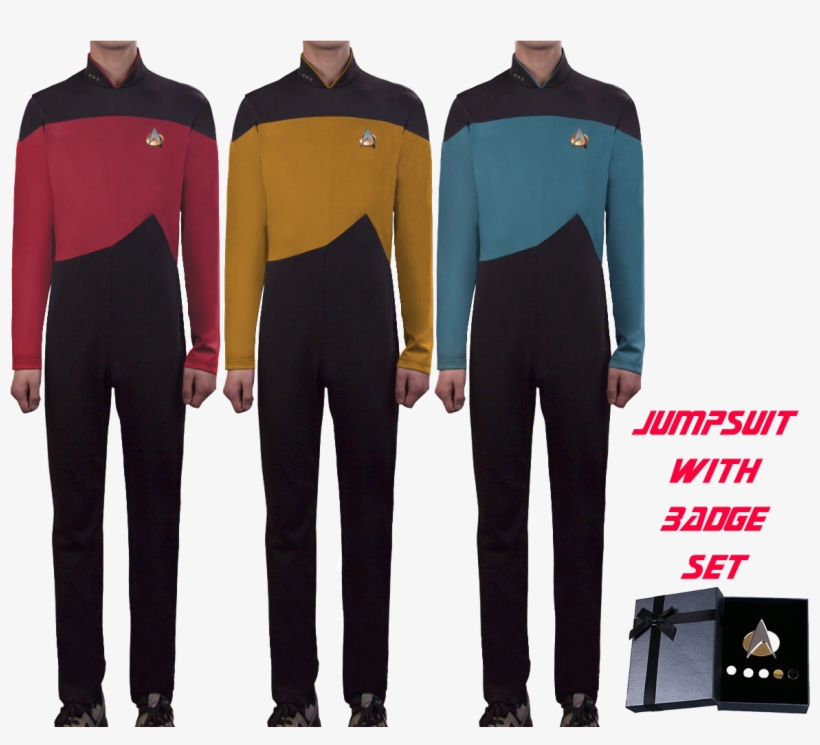 Star Trek Cosplay Costume The Next Generation Jumpsuit - Wetsuit, transparent png download