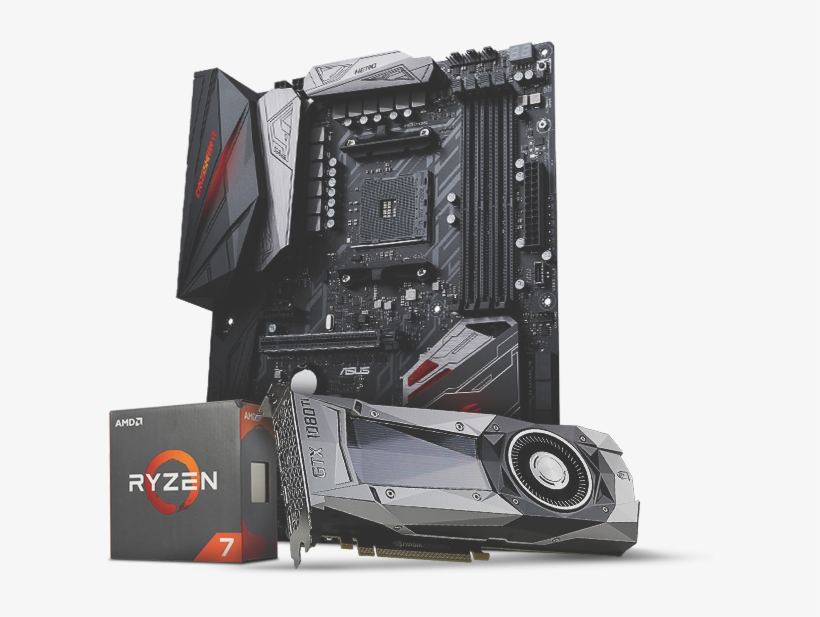 Hardware Components Motherboard Gpu Graphics Card - Crosshair Hero Vi, transparent png download