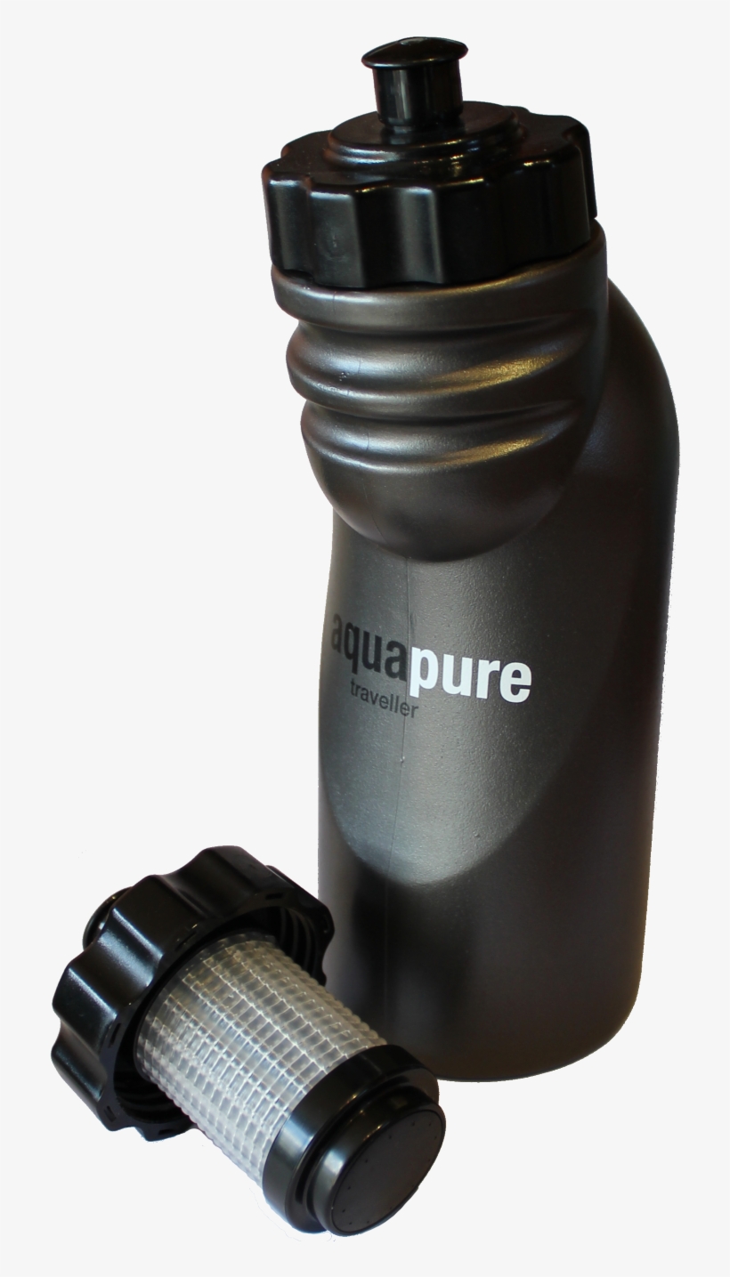 Aquapure Traveller For Protection Against Giardia In - Water Bottle, transparent png download