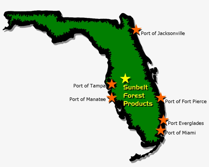 Treated Wood Export Map - Map, transparent png download