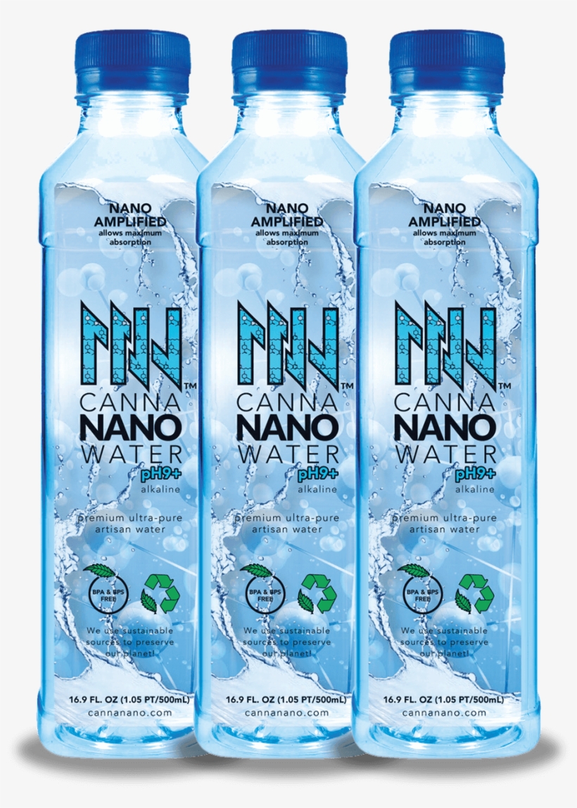 Canna Nano Cbd Water Plus 3 Pack - Canna Nano Cbd Water, transparent png download