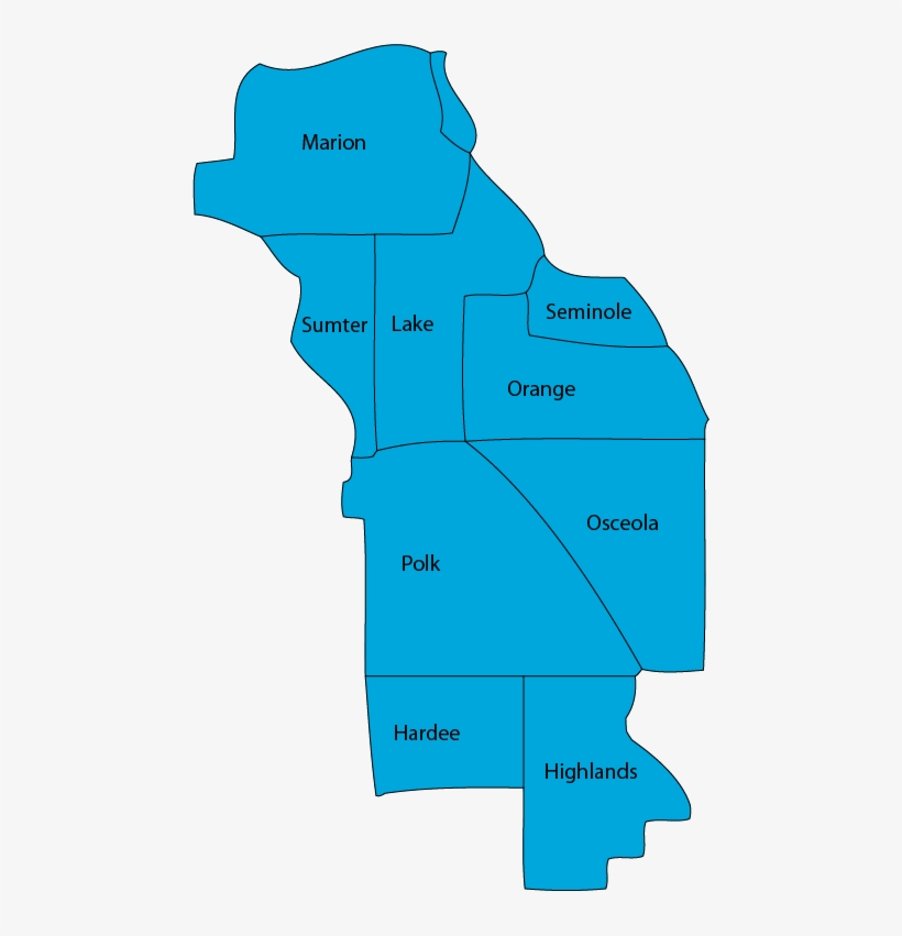 Central Florida Counties, transparent png download