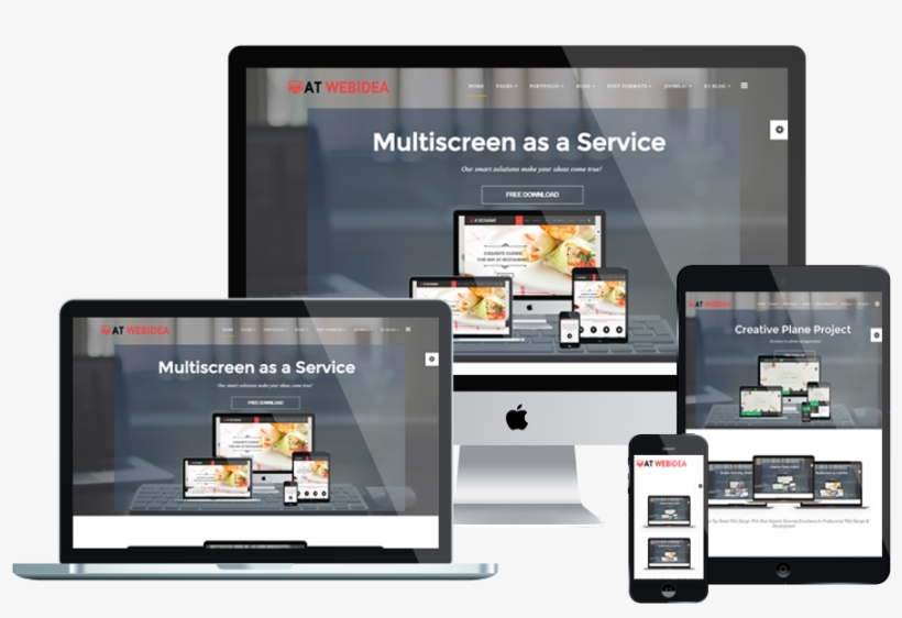 At Web Idea Free Web Design / Creative Idea Joomla - App Showcase Png, transparent png download