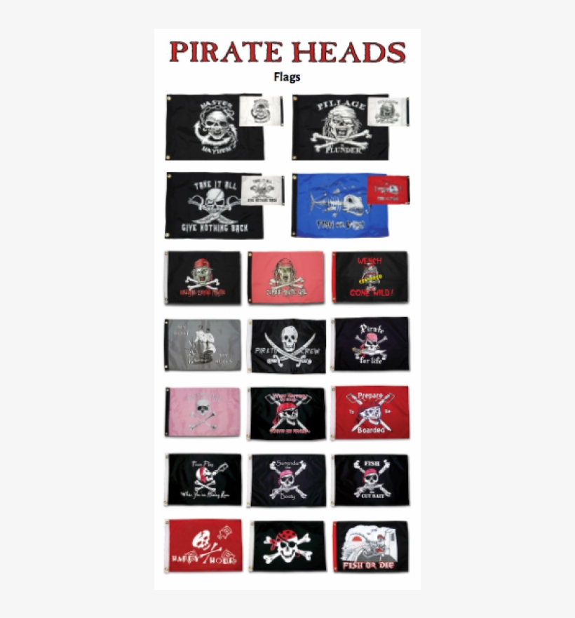 Taylor Made Pirate Head Novelty Flag - Graphic Design, transparent png download