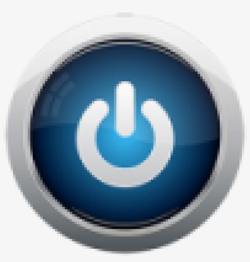 Cropped Blue Power Button E14406042165061 - Pdam Tirtanadi, transparent png download