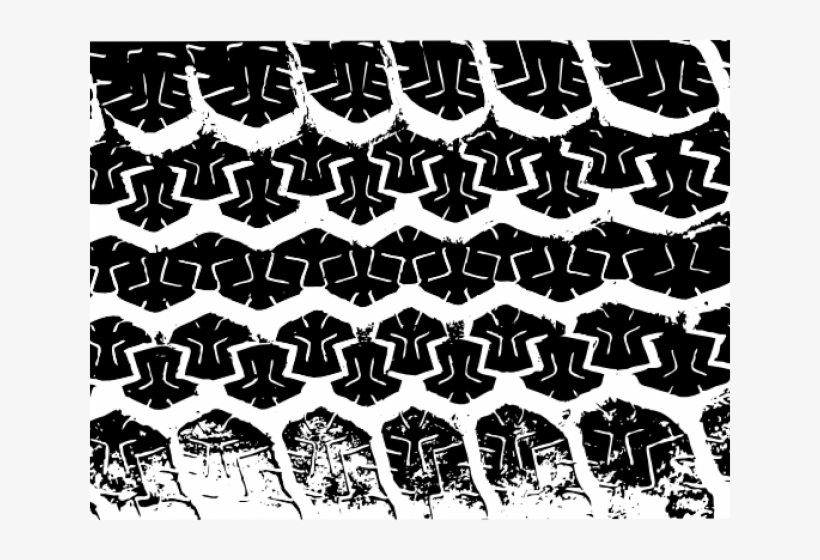 Finish Line Clipart Truck Tire Track - Tire Tread Clip Art, transparent png download