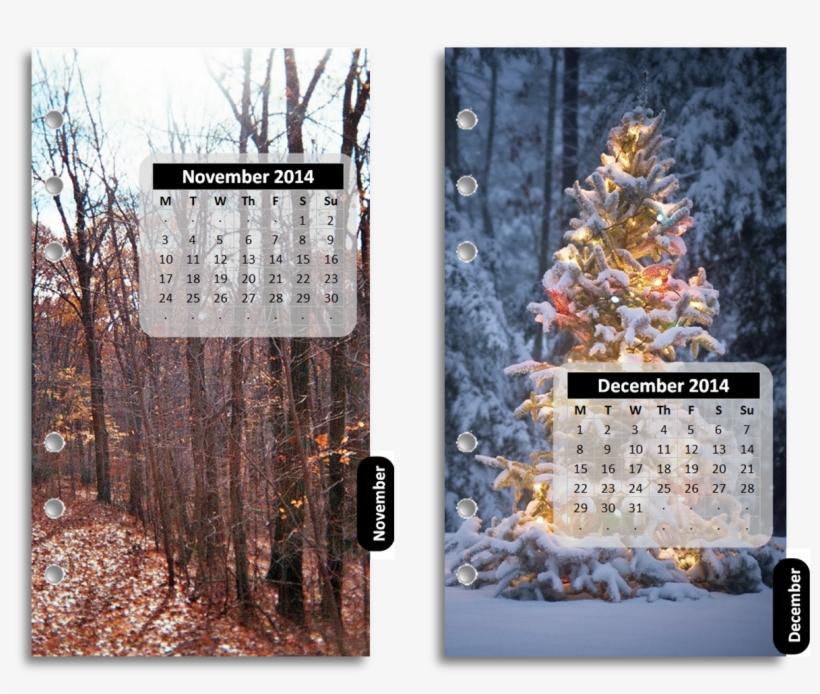 The Templates Are Set Up With Seasonal Pictures I've - Christmas Tree, transparent png download