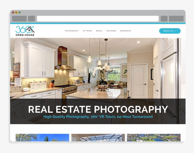 Small Business Website Design For 360 Open House - Website, transparent png download