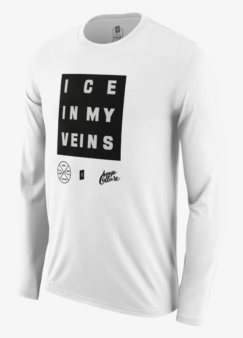Ice In My Veins "ice Box" Long Sleeve Long Sleeve - Long-sleeved T-shirt, transparent png download