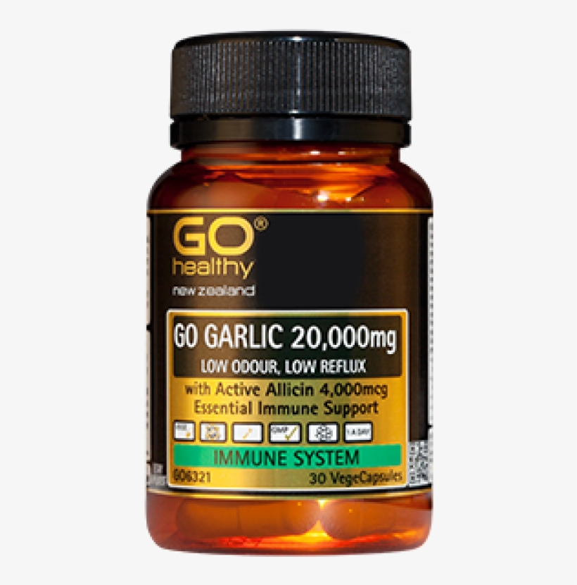 Go Healthy Garlic 20,000mg 30 Vegecaps - Animal, transparent png download