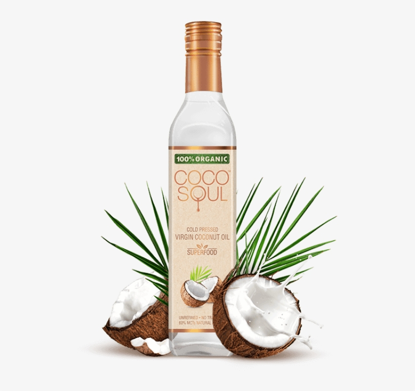 Organic Virgin Coconut Oil - Cocosoul Packaging Design, transparent png download