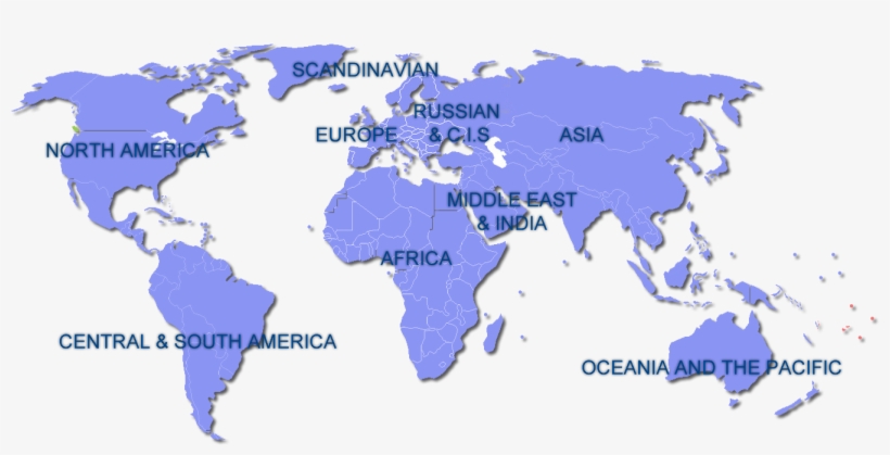 Continent - World Map, transparent png download