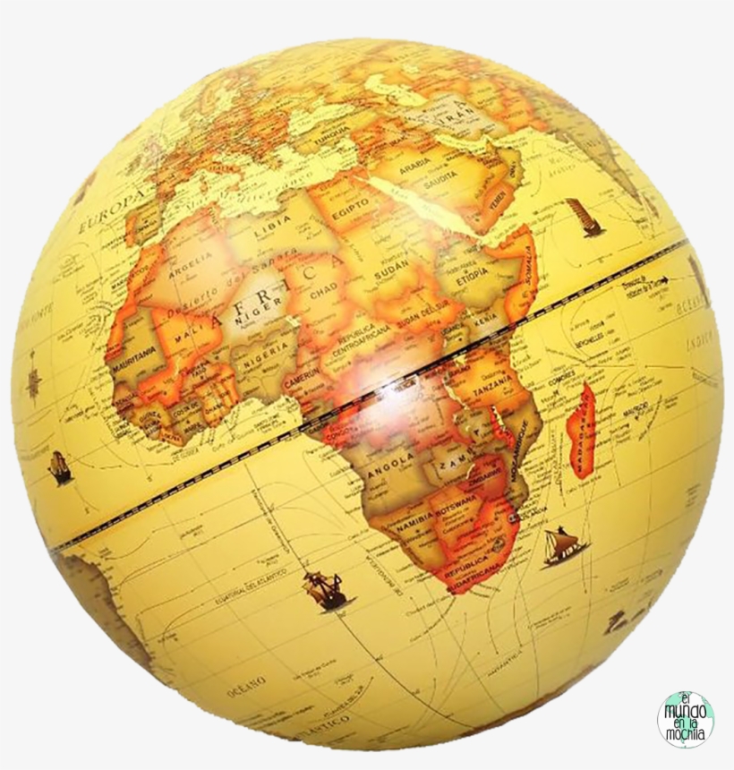 Mapamundi Copia - Globo Terraqueo Antiguo 30 Cm, transparent png download