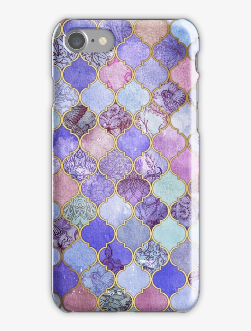 Royal Purple, Mauve & Indigo Decorative Moroccan Tile - Moroccan Tile Background Pattern, transparent png download