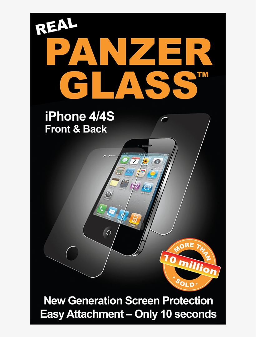 Panzerglass Iphone 4/4s Front & Back - Iphone, transparent png download