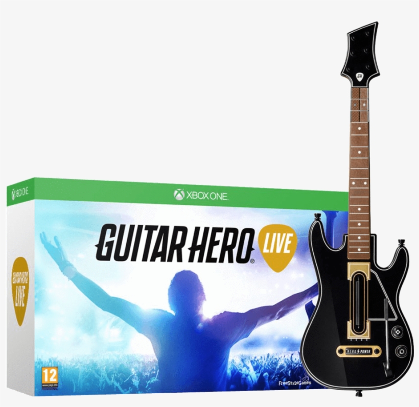 Guitar Hero Live 3e Mint Para Xbox One, Xbox 360 Y - Guitar Hero Play 4, transparent png download