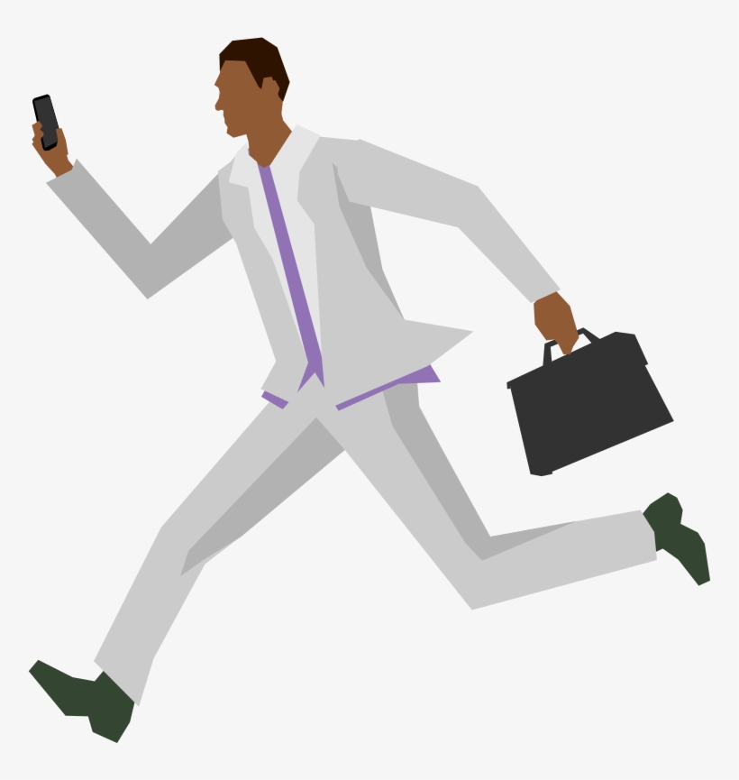 African Man Running - Drawing, transparent png download