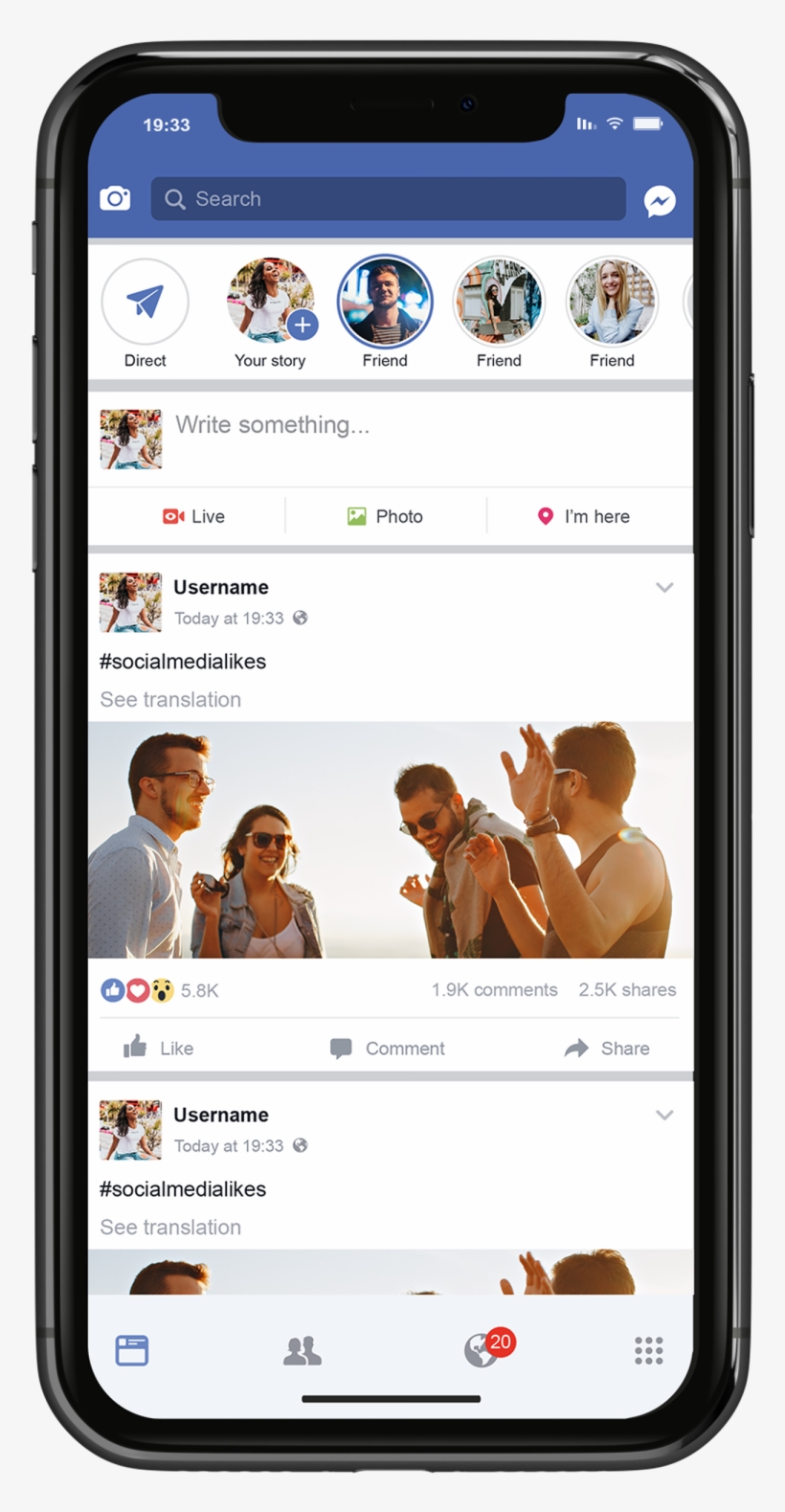 100 Likes - Iphone, transparent png download