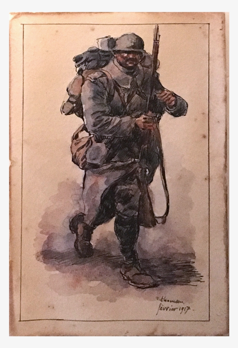 French School “soldier In Full Gear”, - Infantry, transparent png download