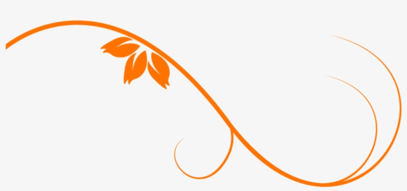Floral Png Free Download - Orange Floral Pattern Png, transparent png download