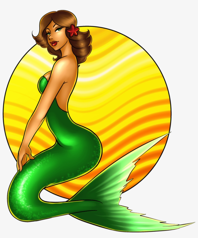 Vintage Mermaid Clipart Free Mermaid Pinup Png Transparent Png 900x1273 Free Download On Nicepng