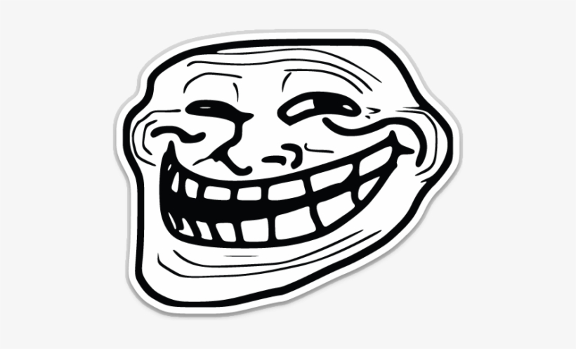 Trollface Sticker - Trollface Png, transparent png download