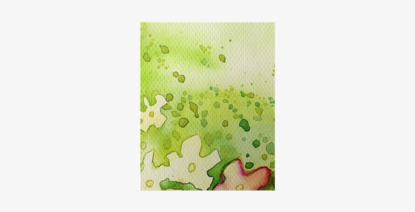 Nice Green Watercolor Background For A Website Poster - Tree, transparent png download