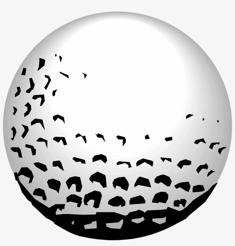 Clip Art Transparent Stock Clipart Golf Ball - Golf Ball Shower Curtain, transparent png download