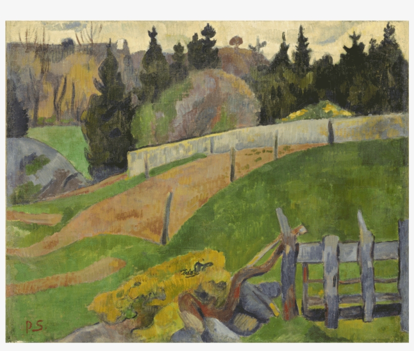 [the Fence] Oil On Canvas 50,5 × 62 Cm - Fence Canvas Art - (24 X 18), transparent png download