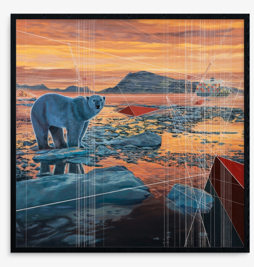 Mary Iverson And Pangeaseed Polar Bear Print Release - Painting, transparent png download