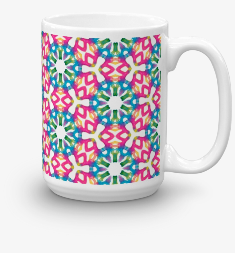 Hippy Watercolor Mug Made In The Usa By Leah Quinn - Mug, transparent png download