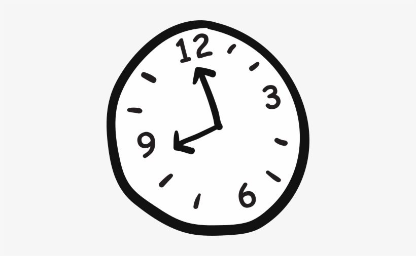 Cartooned Clock - Clock, transparent png download