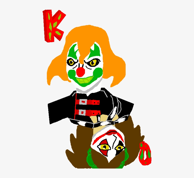 Comic Villain Symbol In Colorful Joker Costume With - Cartoon, transparent png download