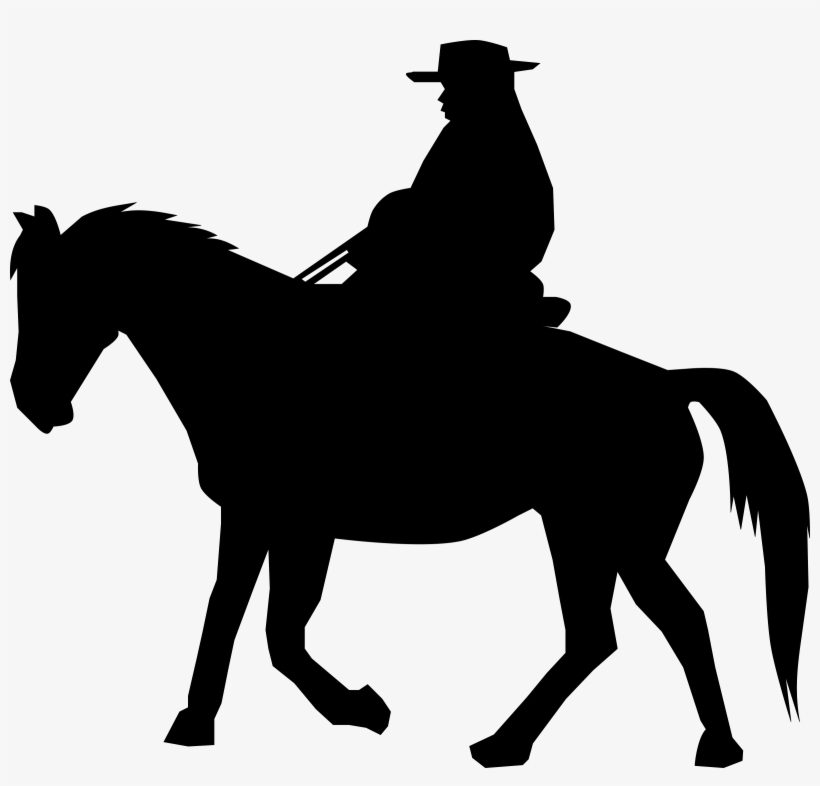 Cowboy Silhouette Png - Cowboy Png, transparent png download