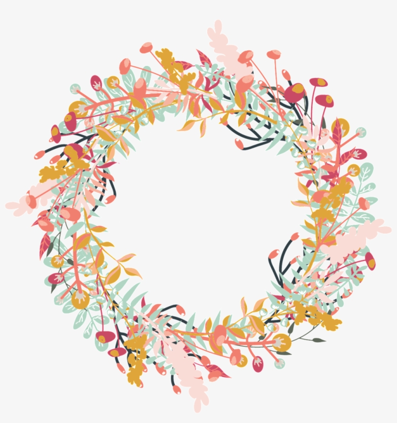 This Graphics Is Watercolor Wreath Leaf Element About - Watercolor Painting, transparent png download