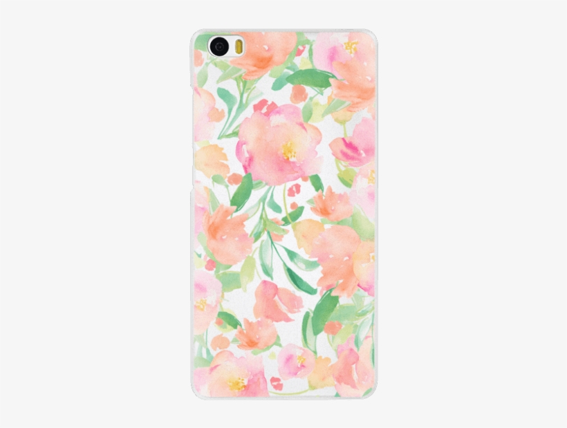 Cute Watercolor Flower Iphone Case - Garden Roses, transparent png download