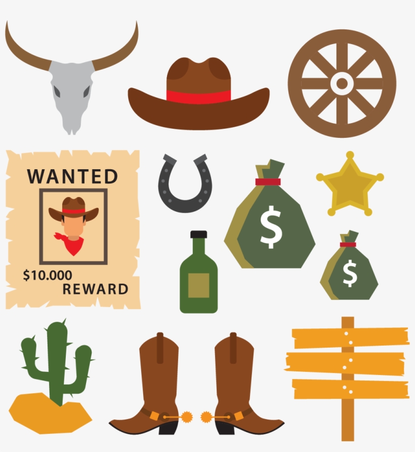 Cowboy Hat Cowboy Boot - Cosas Del Viejo Oeste, transparent png download
