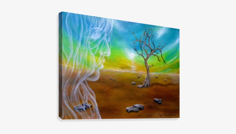 Breath Of An Angel Canvas Print - Painting, transparent png download
