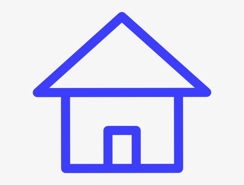 Thin Home Icon Clip Art At Clker - Home Icon Clipart, transparent png download