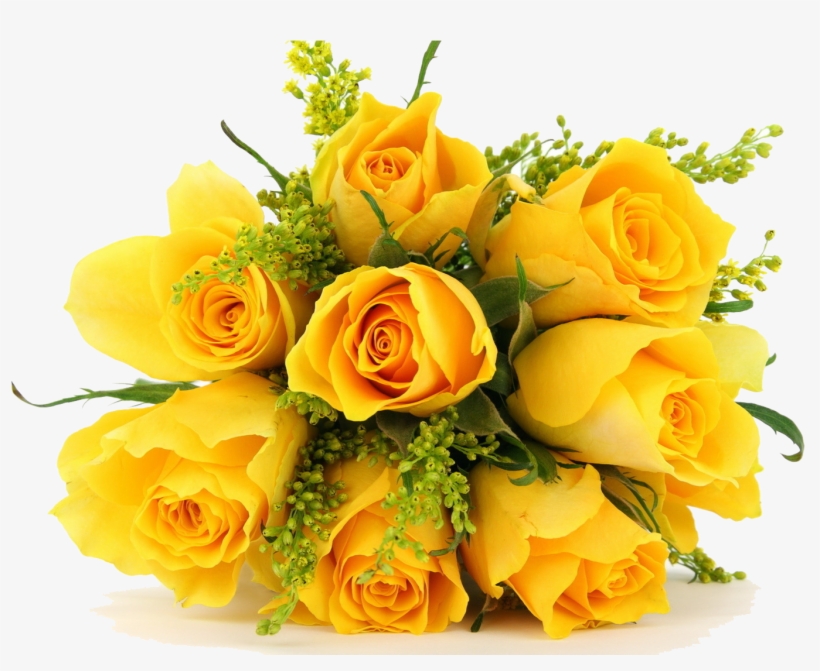 Yellow Flowers Bouquet Png, transparent png download