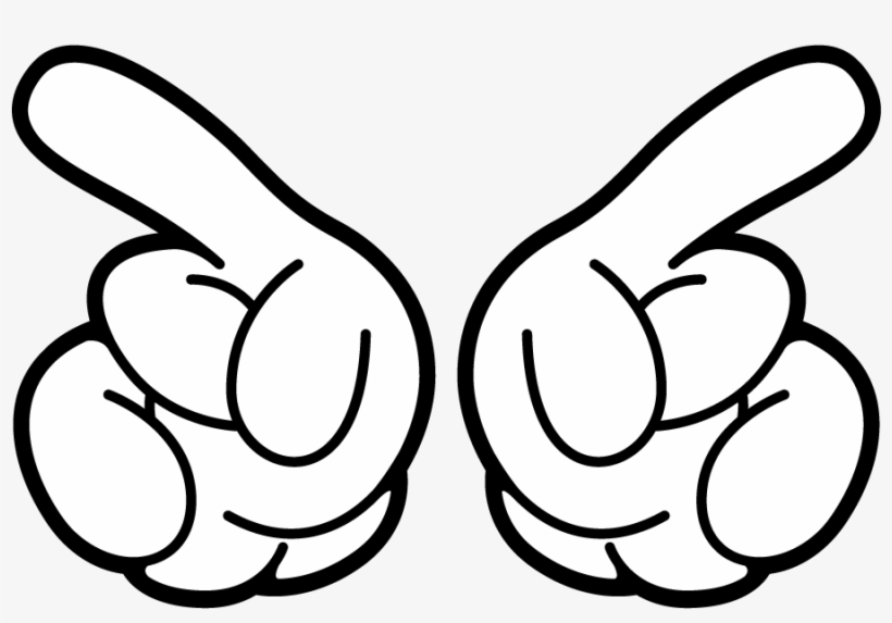 Png Images Mickey Mouse Hands - Mickey Hands Png, transparent png download