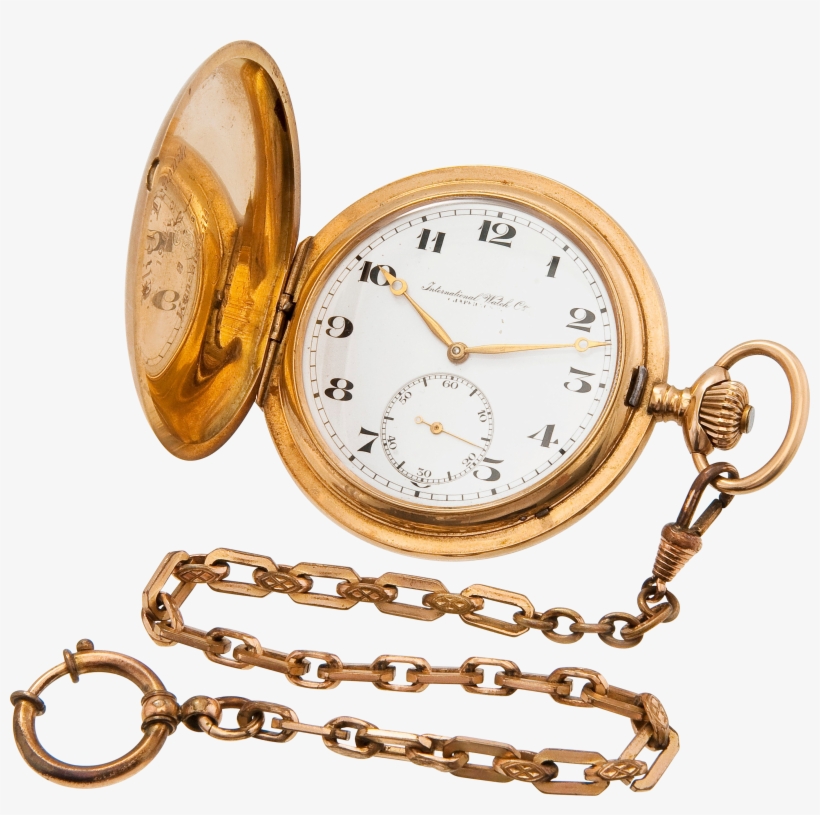 Golden Chain Stop Watch Png Image - Pocket Clock Png, transparent png download