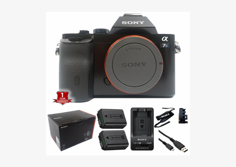 Sony A7s Wi-fi Mirrorless Slr Camera Body W/ Fe 24-240mm, transparent png download