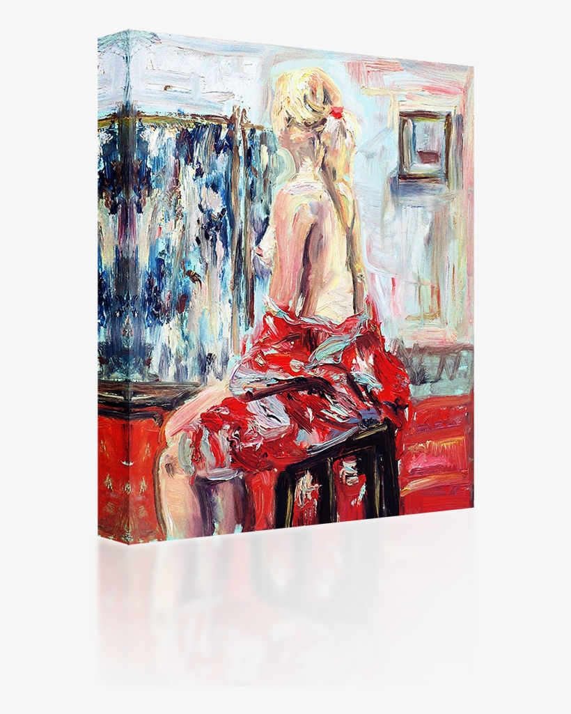 Woman In The Mirror - Modern Art, transparent png download