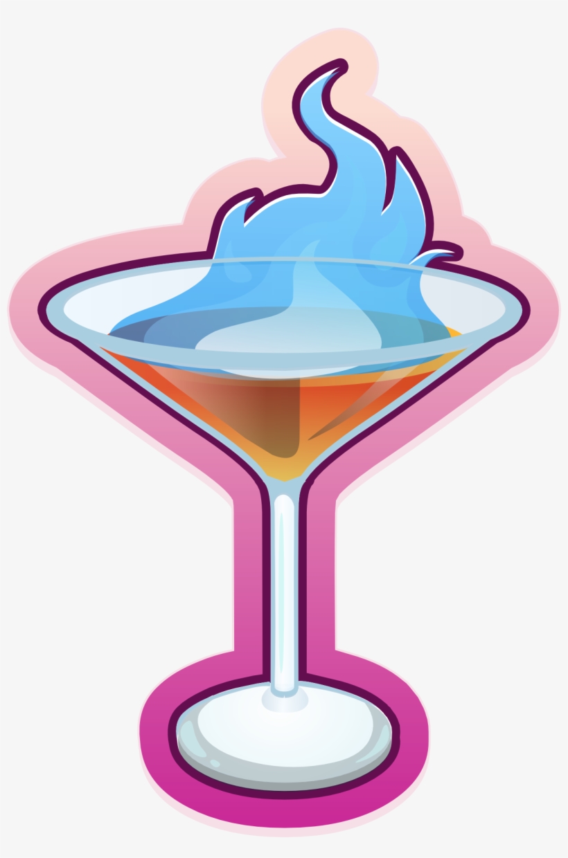 Painted Cocktail - Flaming Sambuca, transparent png download