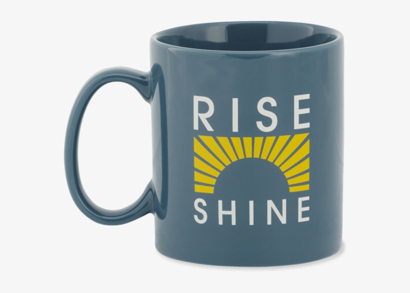 Life Is Good Rise And Shine Sun Rays Jake's Mug, transparent png download