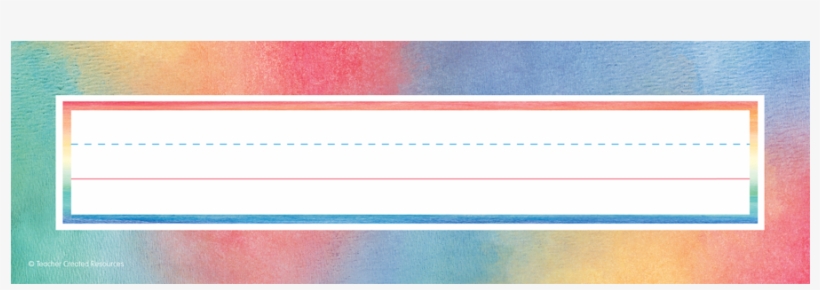 Tcr8969 Watercolor Flat Name Plates Image - Watercolor Flat Name Plates, transparent png download