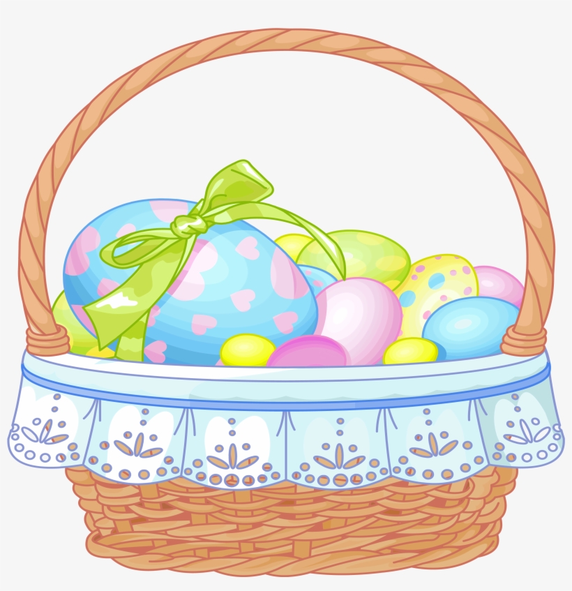 Easter Basket Bunny Png Transparent Easter Basket Bunny - Easter Basket Clipart, transparent png download