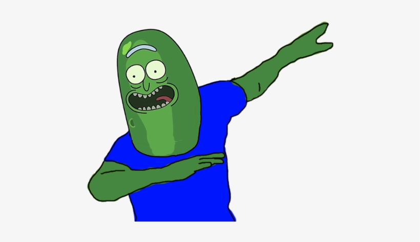 Rick Sanchez Green Clip Art Fictional Character - Pickle Rick Dab Transparent, transparent png download