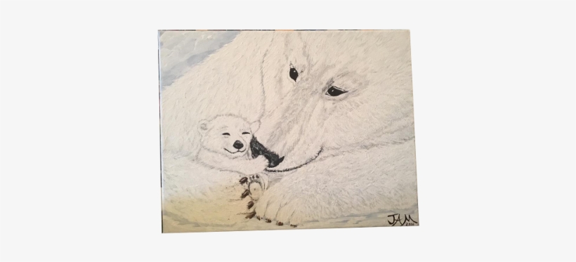 Polar Bear 11 X 14 Stretched Canvas $18 - Polar Bear, transparent png download